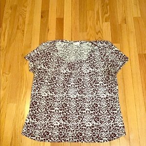 Casual Land leopard top size 2X